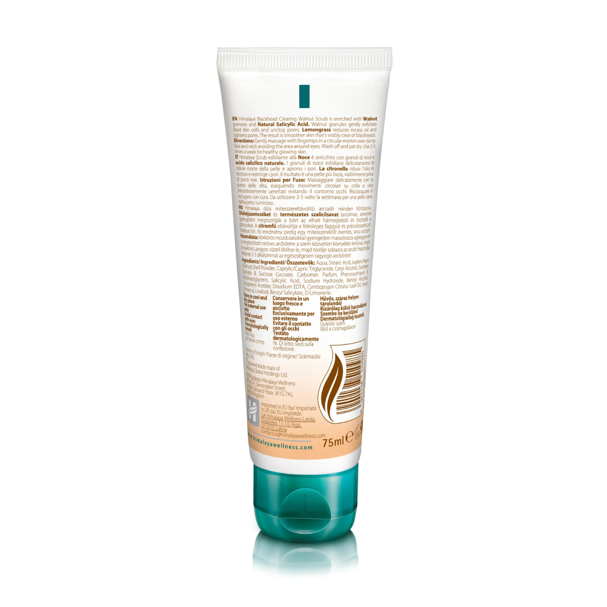 Himalaya Blackhead Clearing Walnut Scrub - 75ml - Image 6