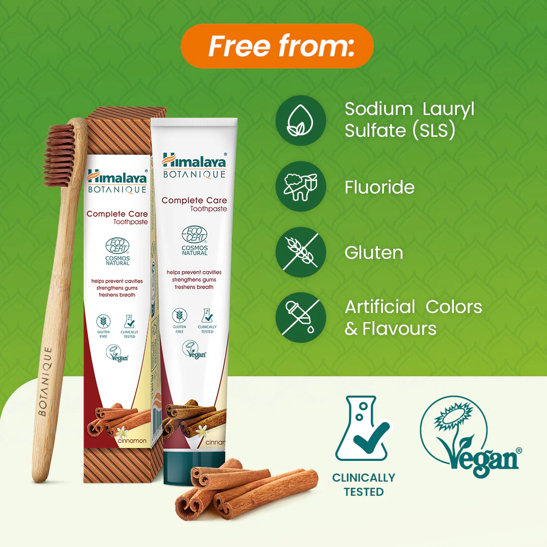 Himalaya Botanique Complete Care Toothpaste - Cinnamon 75 ml - Image 3