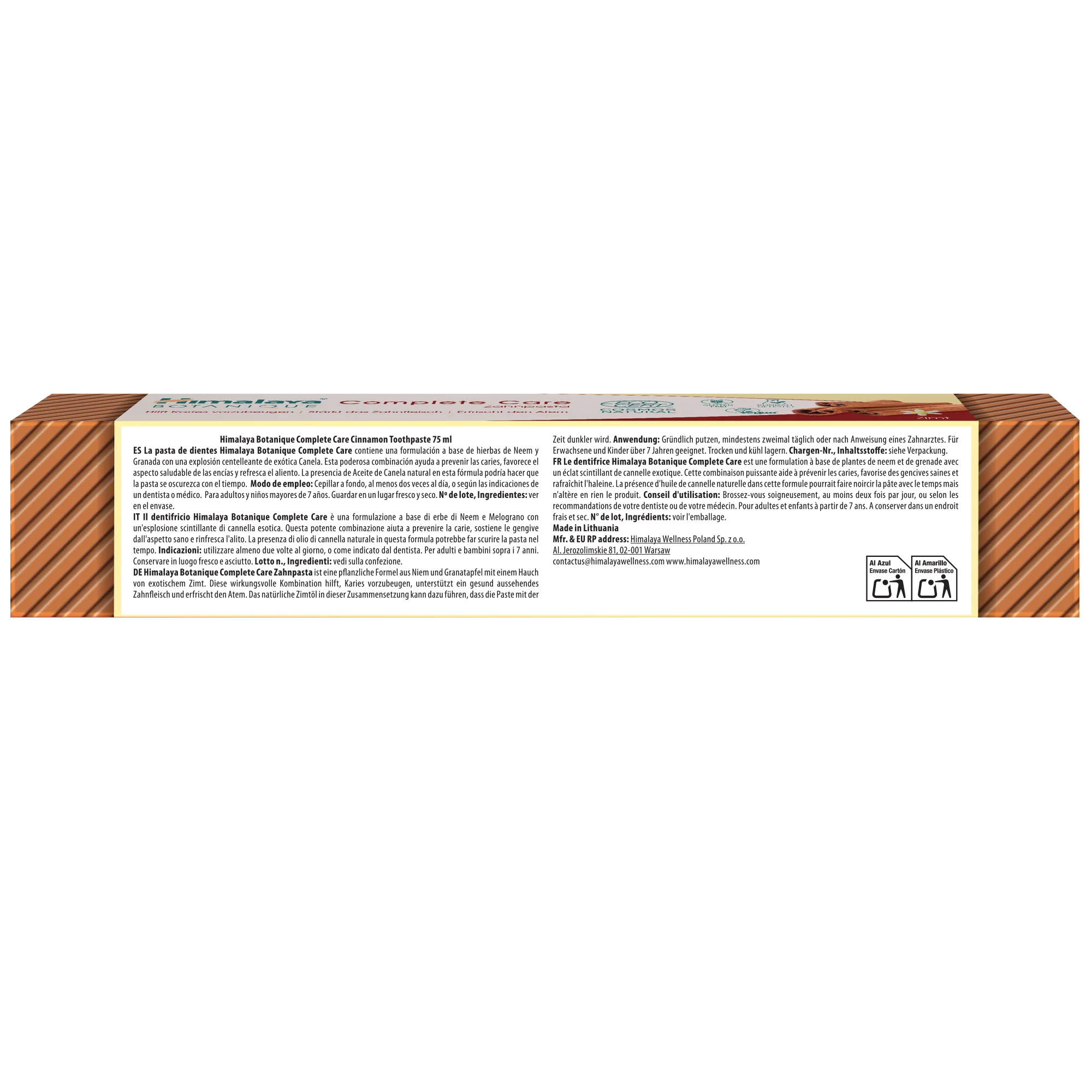 Himalaya Botanique Complete Care Toothpaste - Cinnamon 75 ml - Image 7