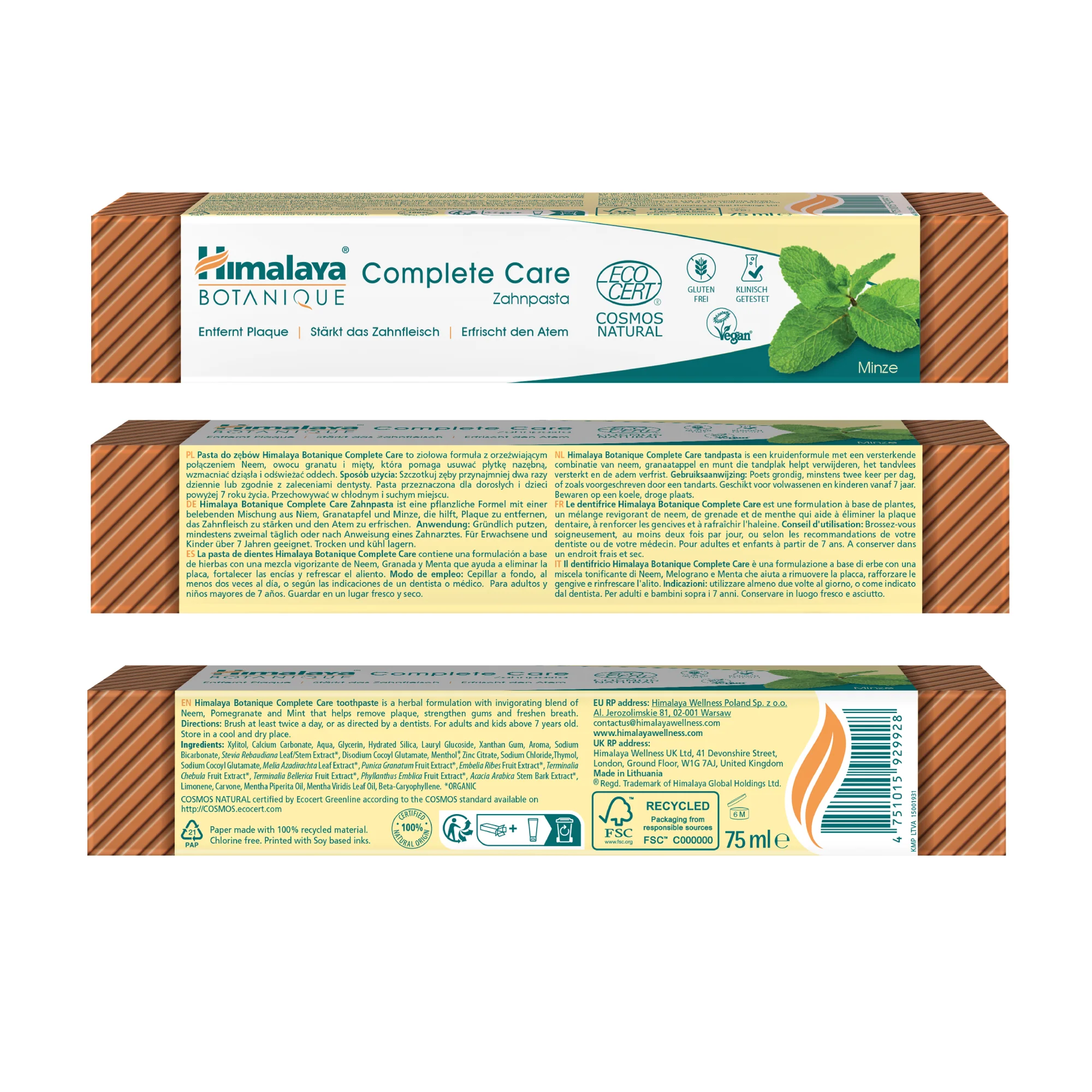 Himalaya Botanique Complete Care Toothpaste - Mint 75 ml - Image 8