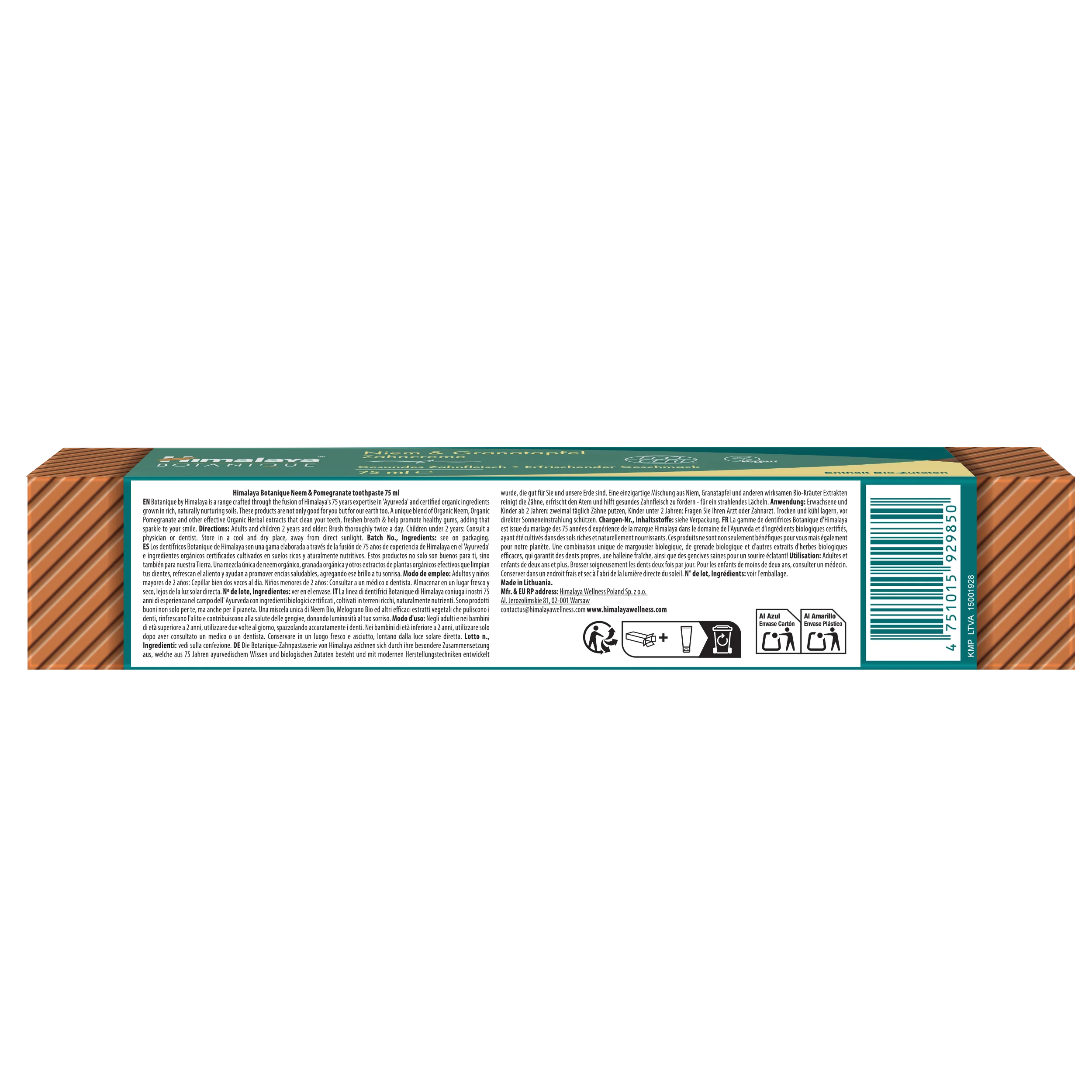 Himalaya Botanique Neem & Pomegranate Toothpaste 75 ml - Image 7