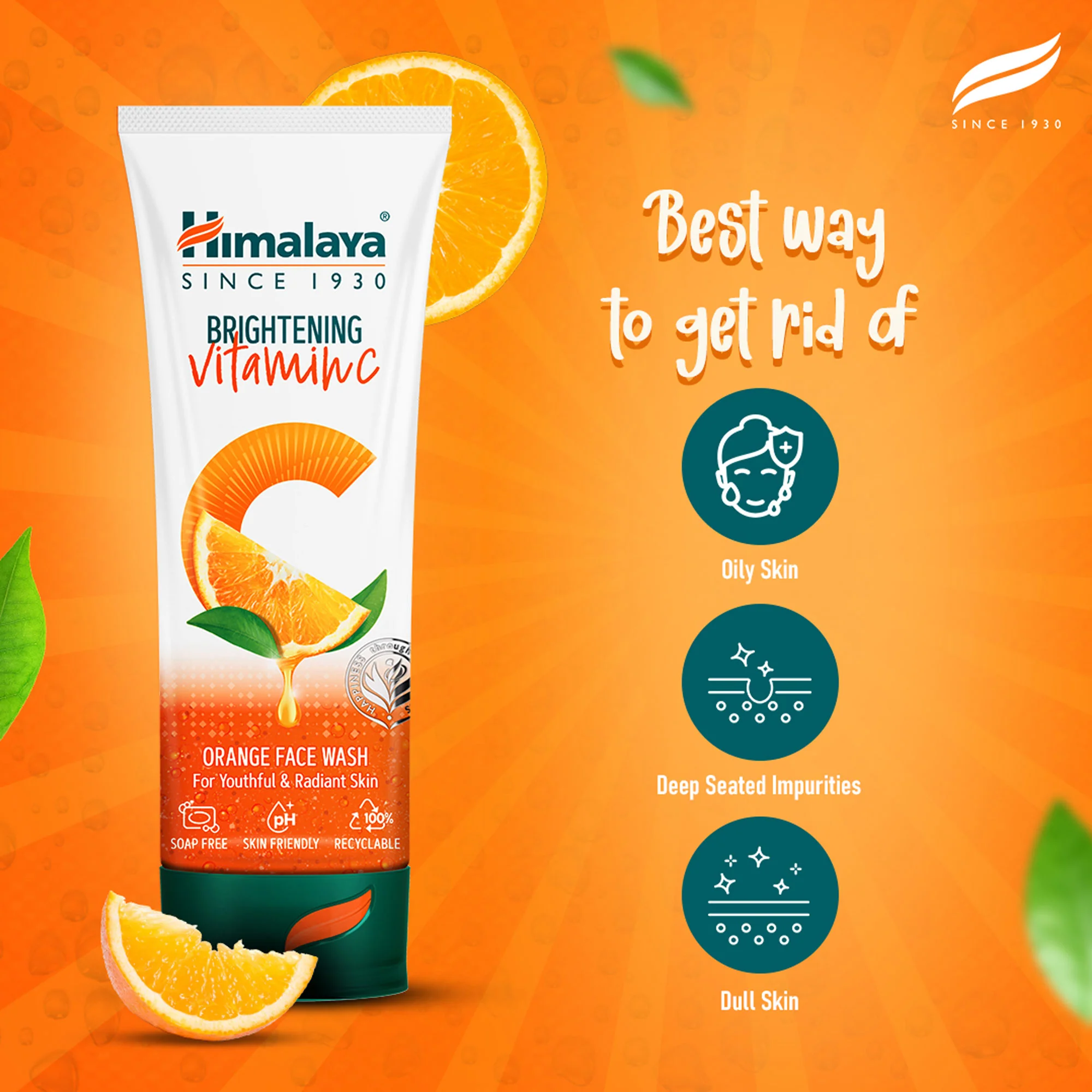 Himalaya Brightening Vitamin C Orange Face Wash - Image 4