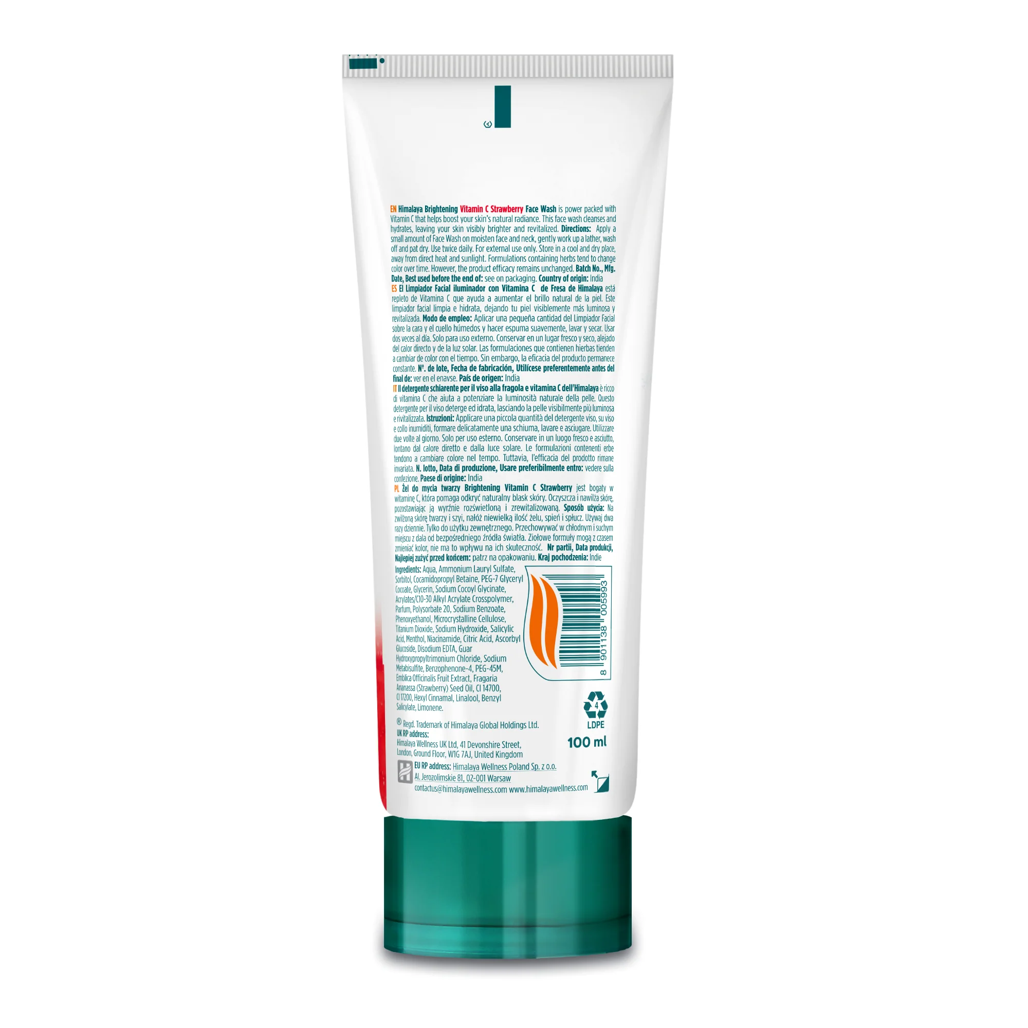 Himalaya Brightening Vitamin C Strawberry Face Wash - Image 7