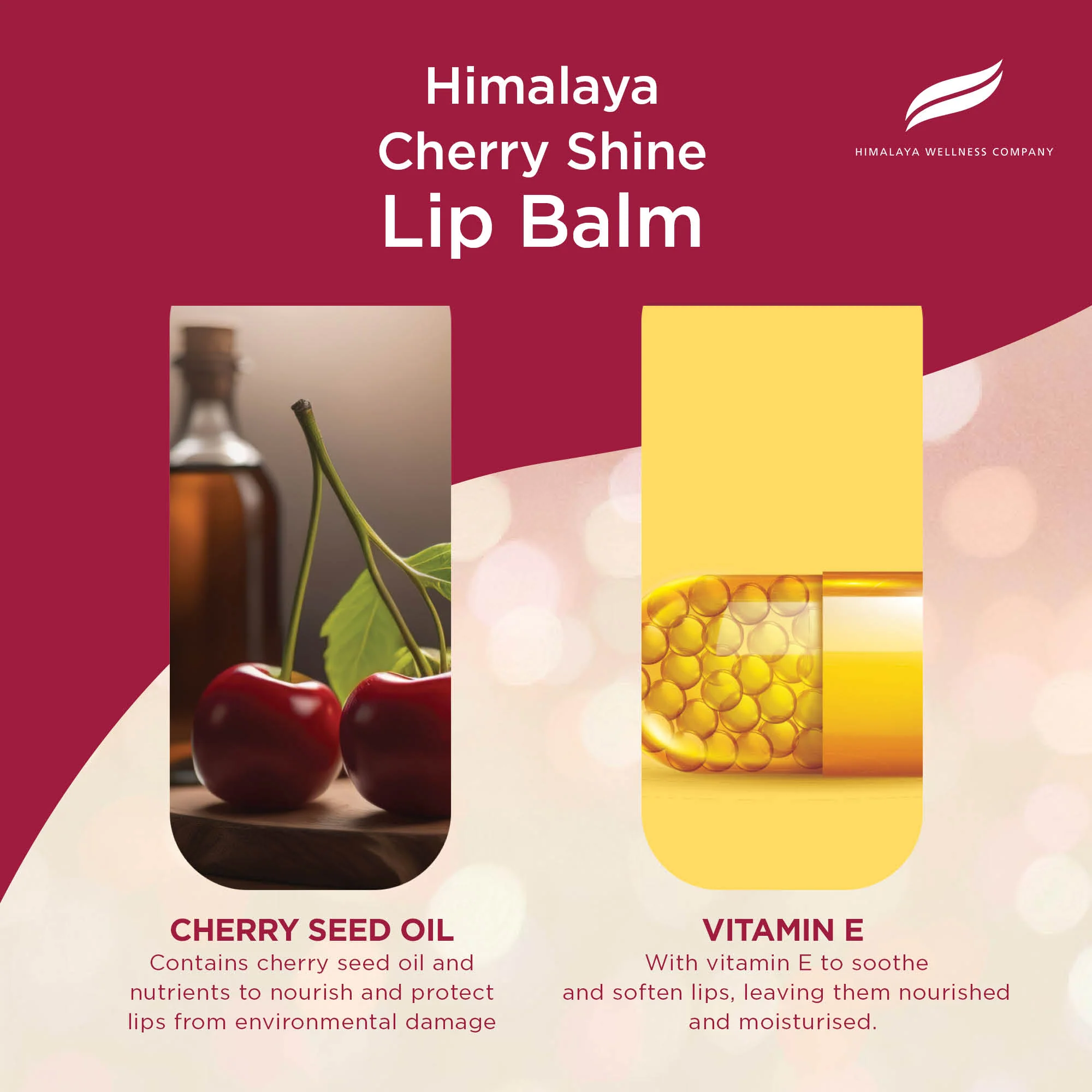 Himalaya Cherry Shine Lip Balm, 4.5g - Image 3
