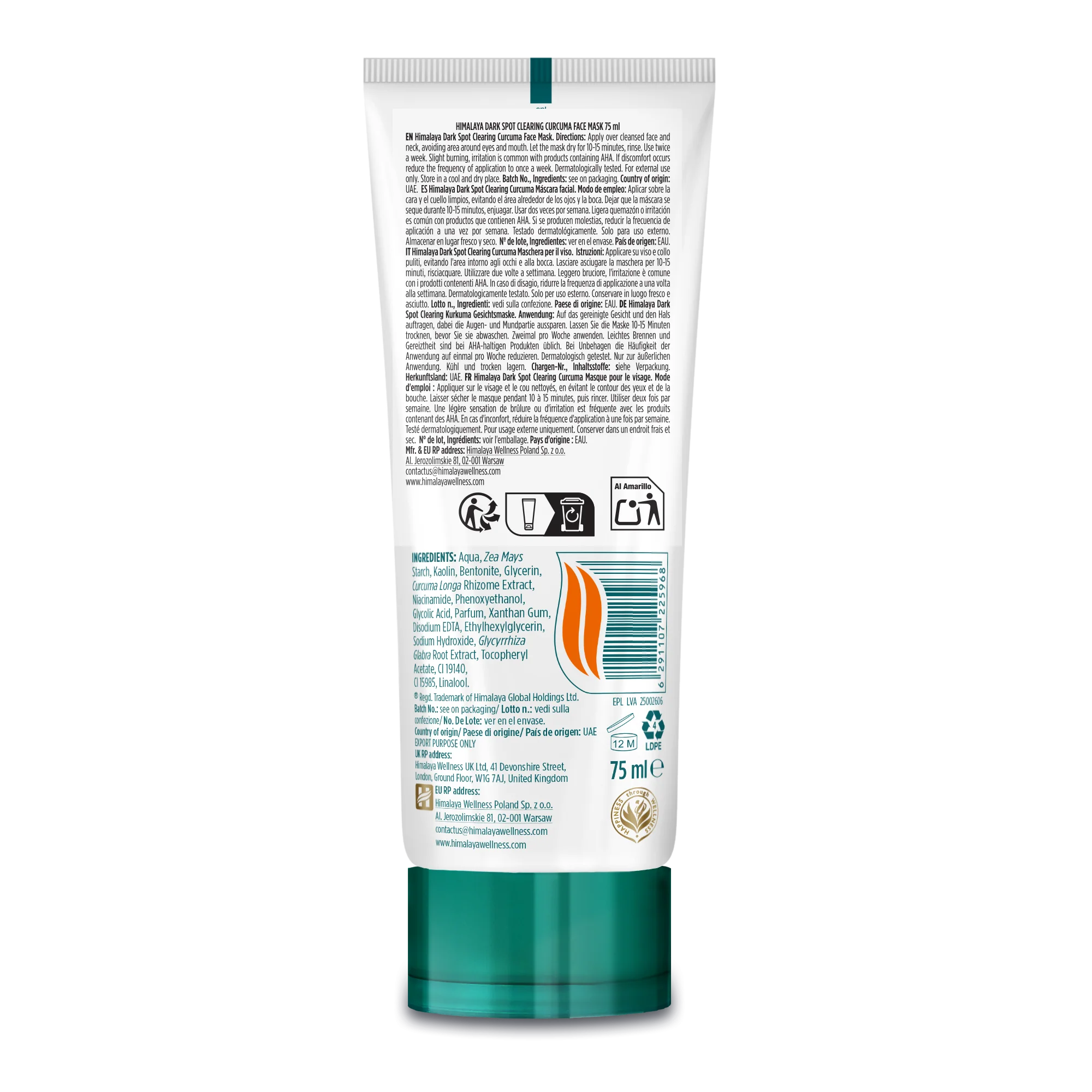 Himalaya Dark Spot Clearing Curcuma Face Mask - Image 5