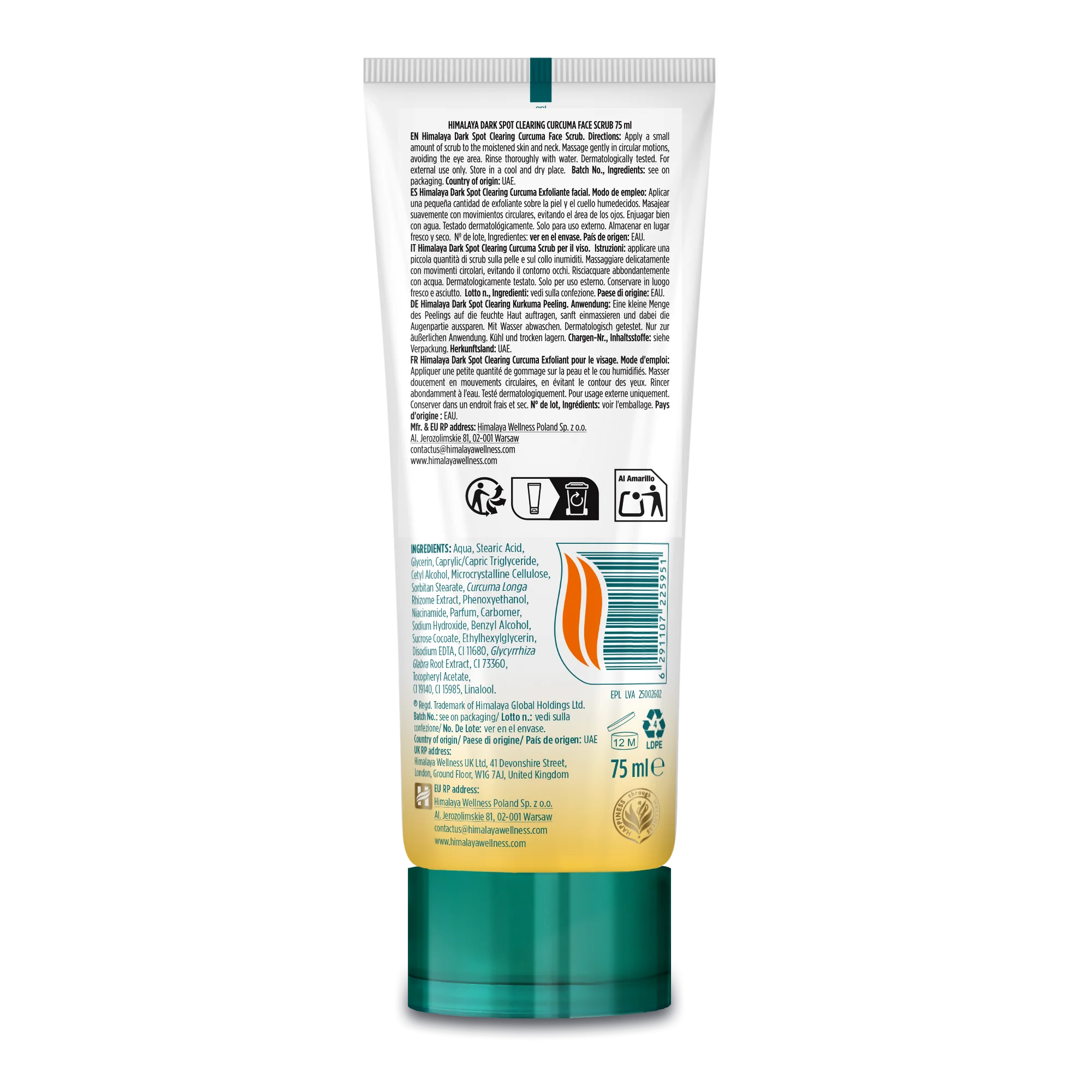 Himalaya Dark Spot Clearing Curcuma Face Scrub - Image 5