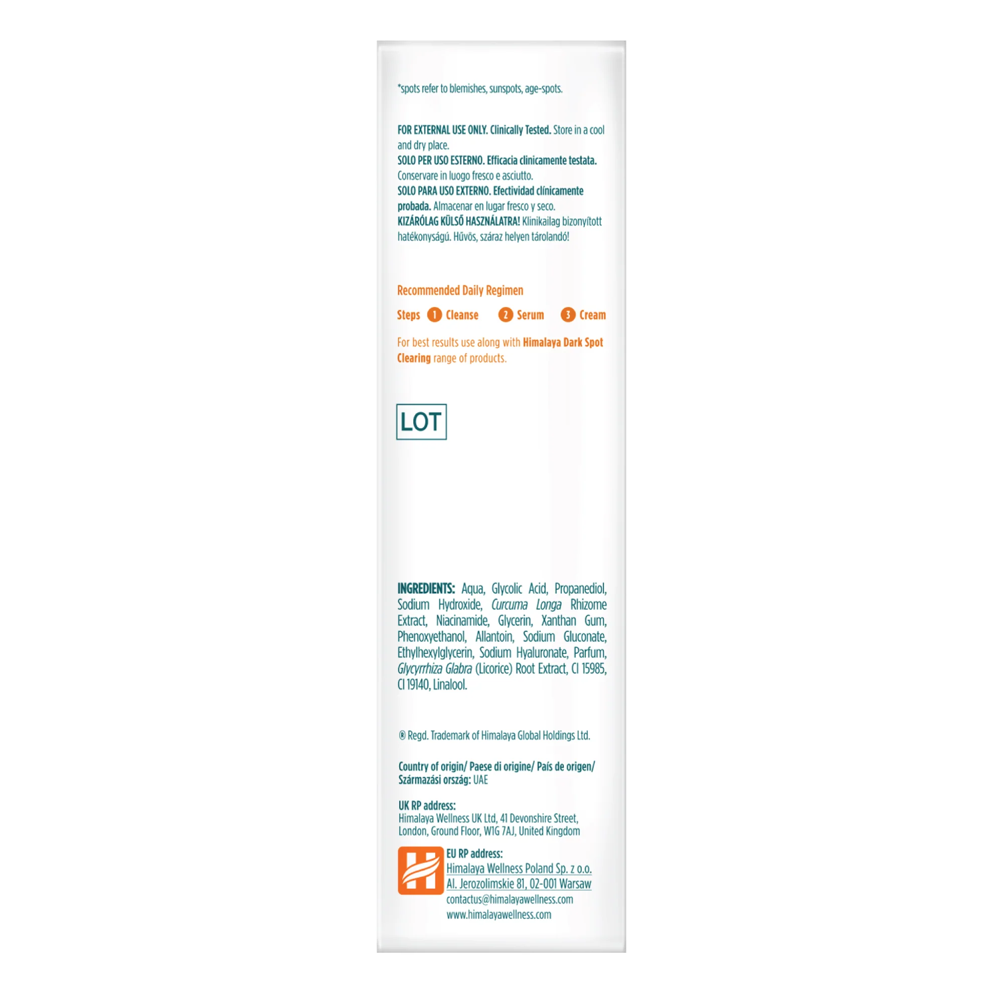 Himalaya Dark Spot Clearing Curcuma Face Serum - Image 5