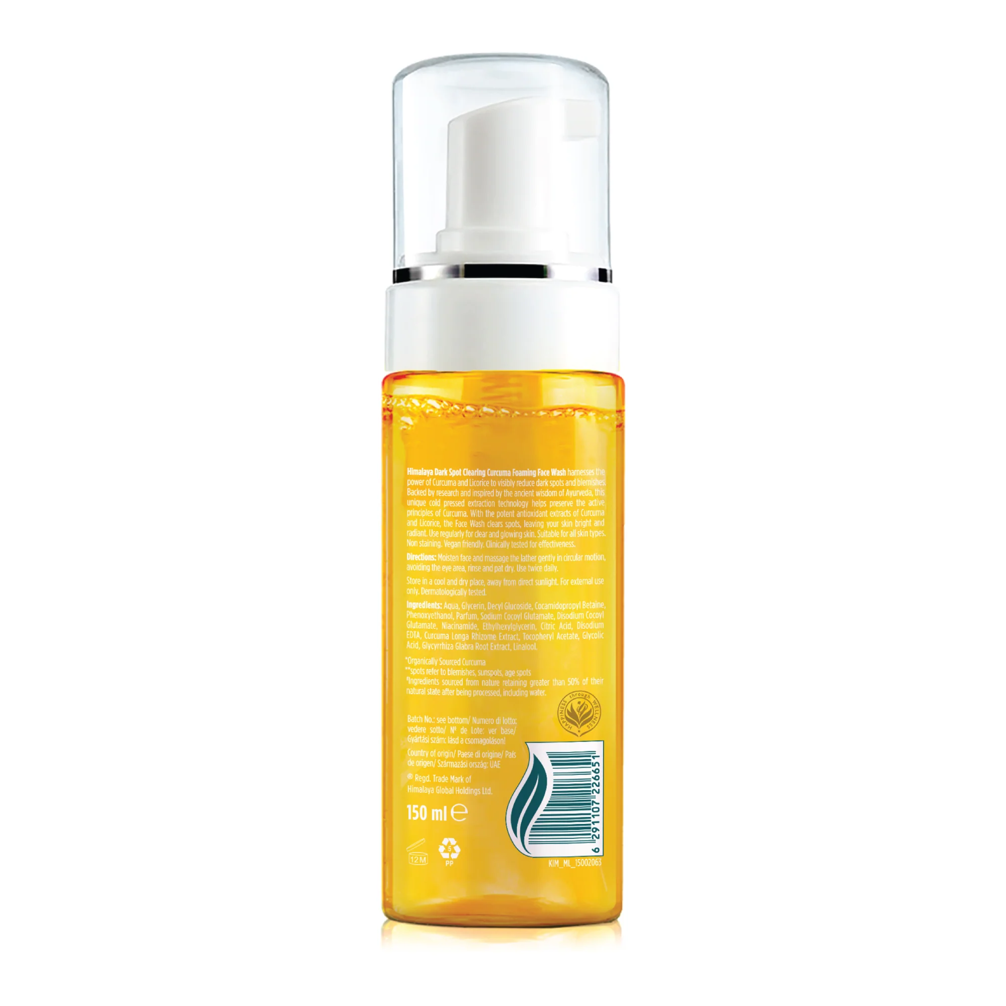 Himalaya Dark Spot Clearing Curcuma Foaming Face Wash - Image 5
