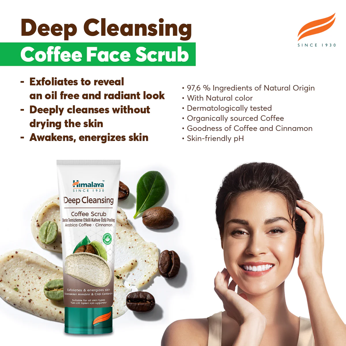 Himalaya Deep Cleansing Coffee Face Scrub - 75 ml - Image 3