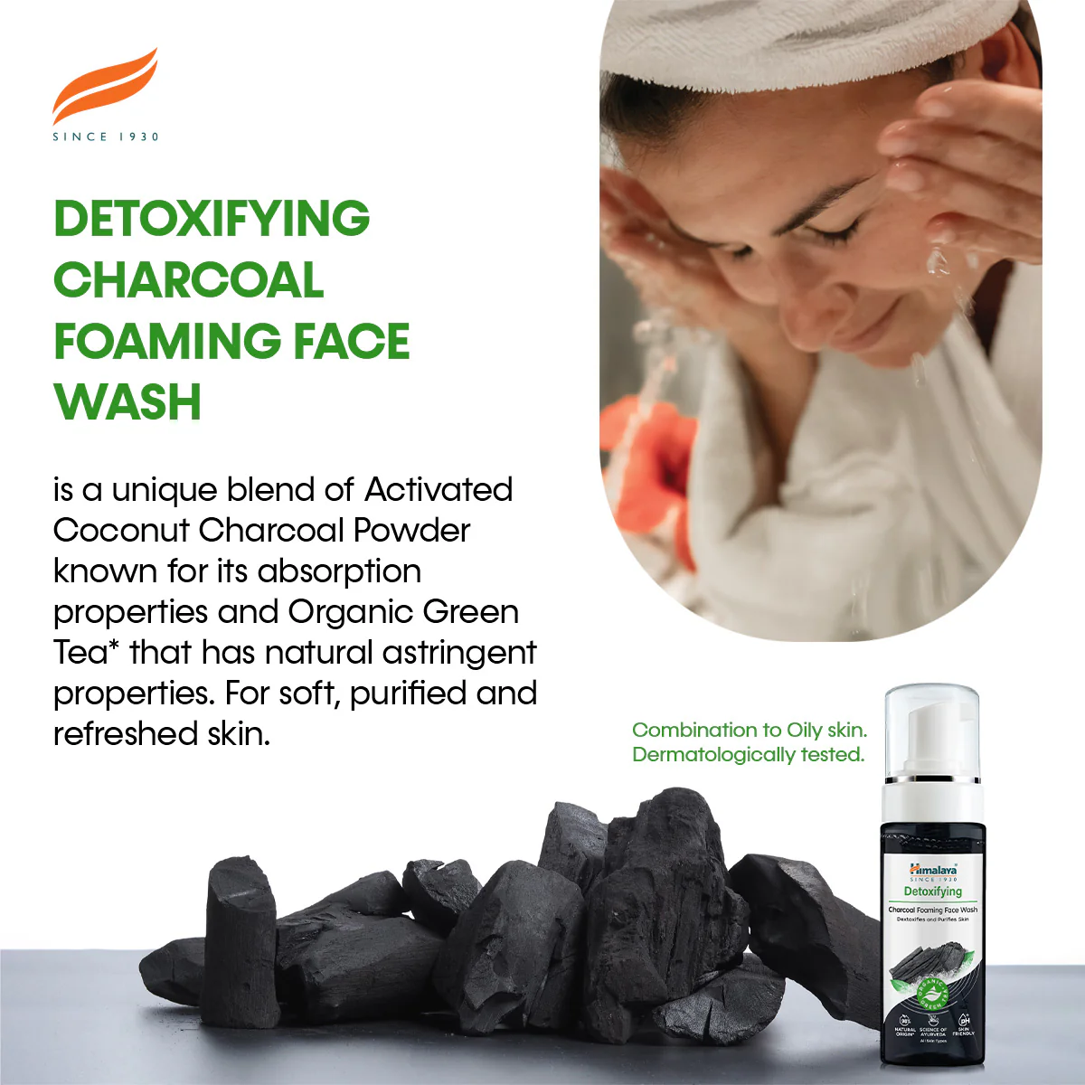 Himalaya Detoxifying Charcoal Foaming Face Wash - 150ml - Image 3