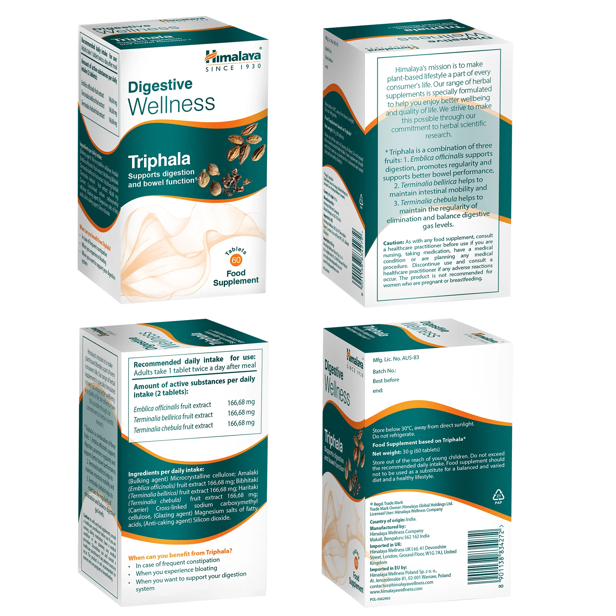 Himalaya Digestive Wellness Triphala - 60 Tablets - Image 7