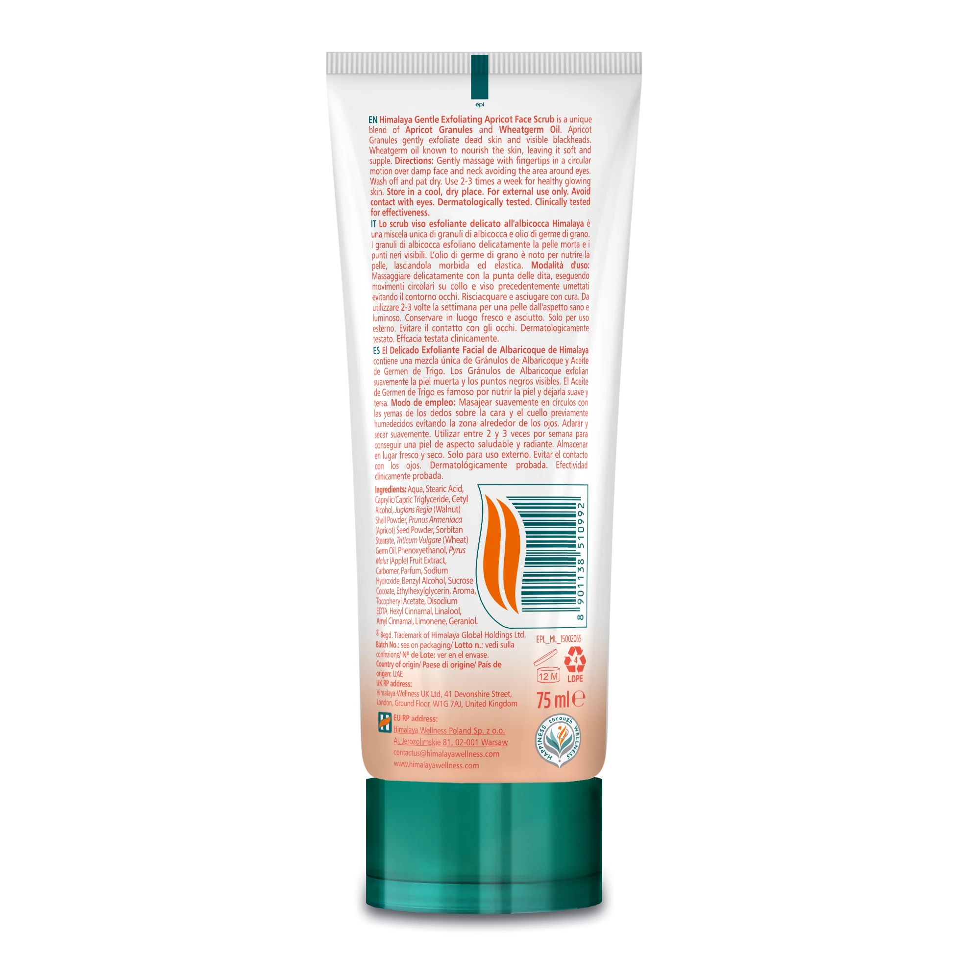 Himalaya Gentle Exfoliating Apricot Scrub - 75ml - Image 6