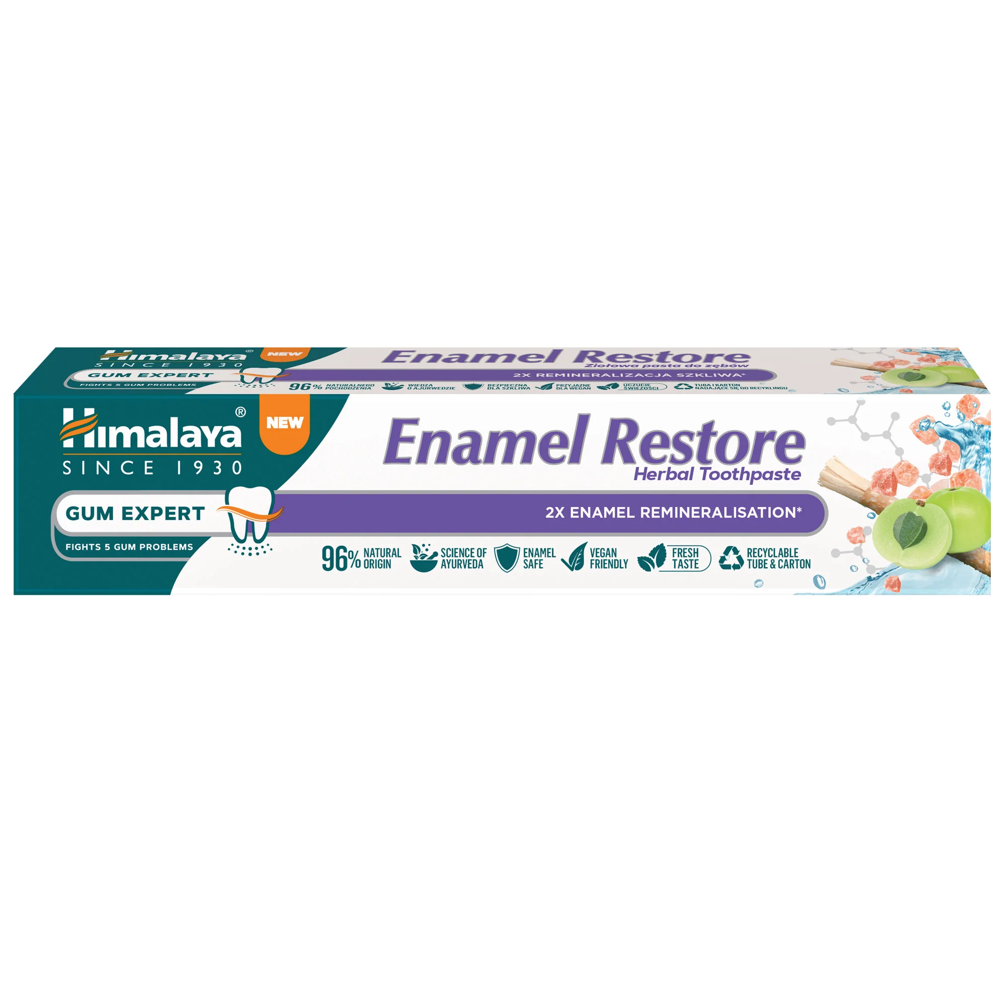 Himalaya Gum Expert Enamel Restore Herbal Toothpaste - 75 ml - Image 2