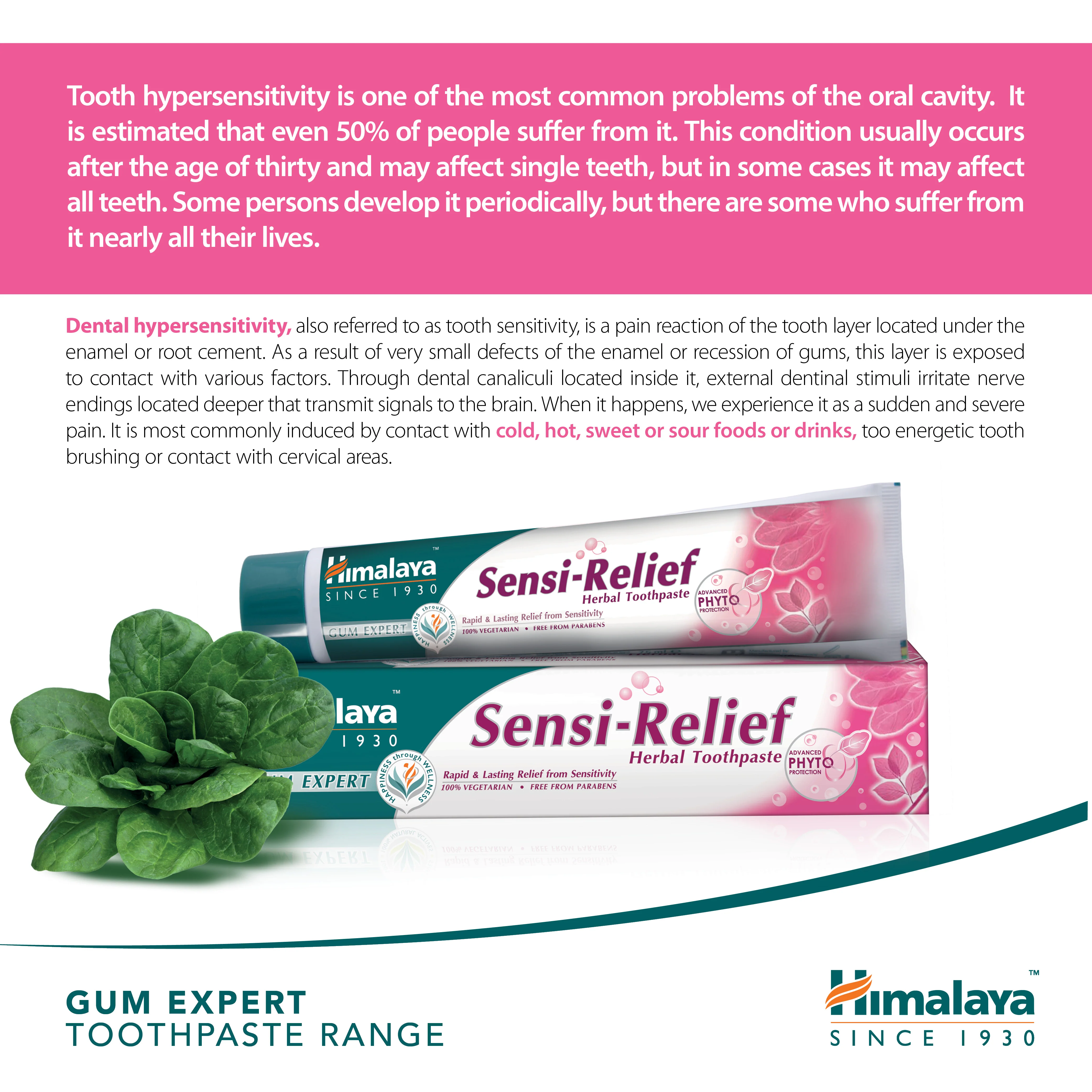 Himalaya Gum Expert Herbal Toothpaste - Sensi Relief - 75ml - Image 5