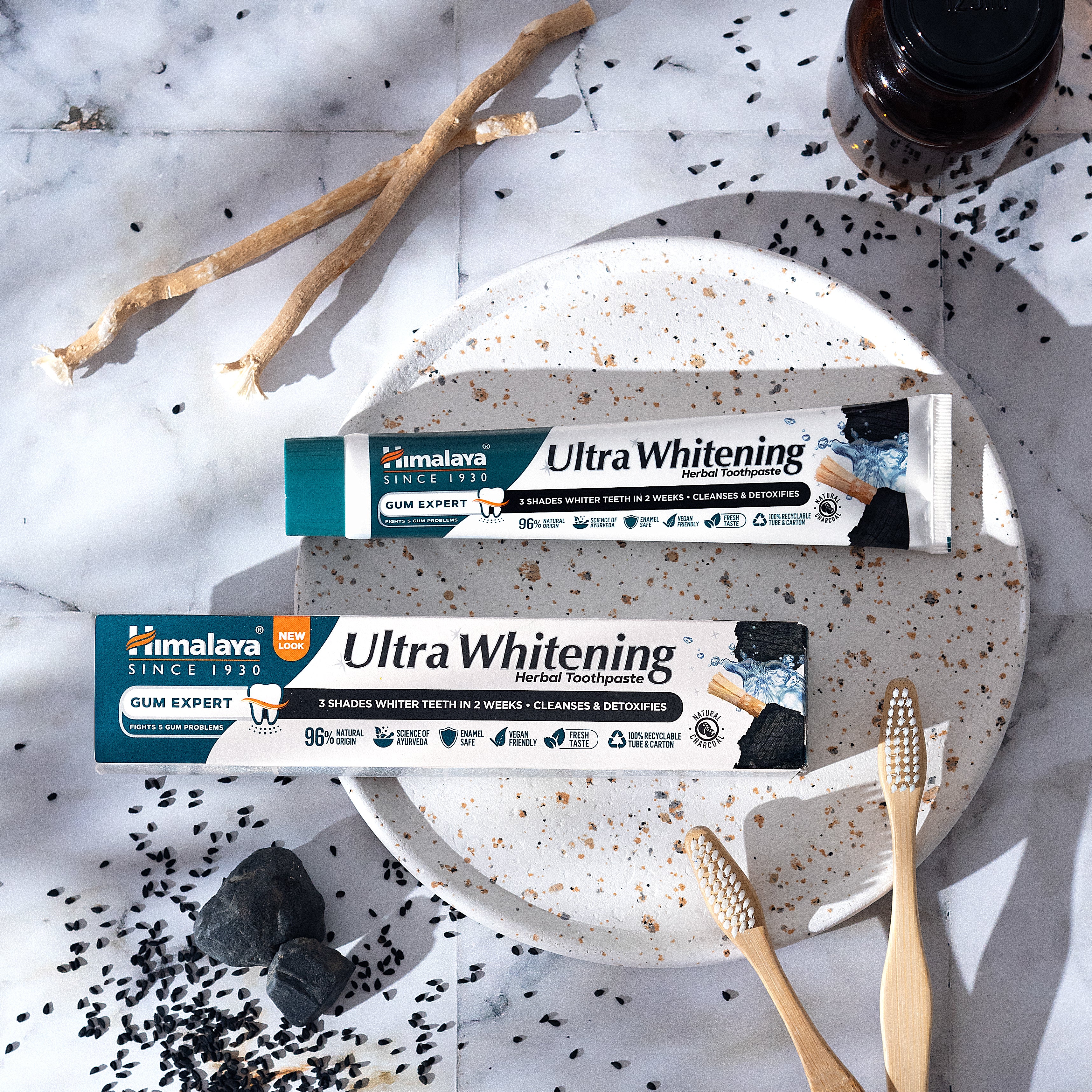Himalaya Gum Expert Ultra Whitening Herbal Toothpaste - 75 ml - Image 3