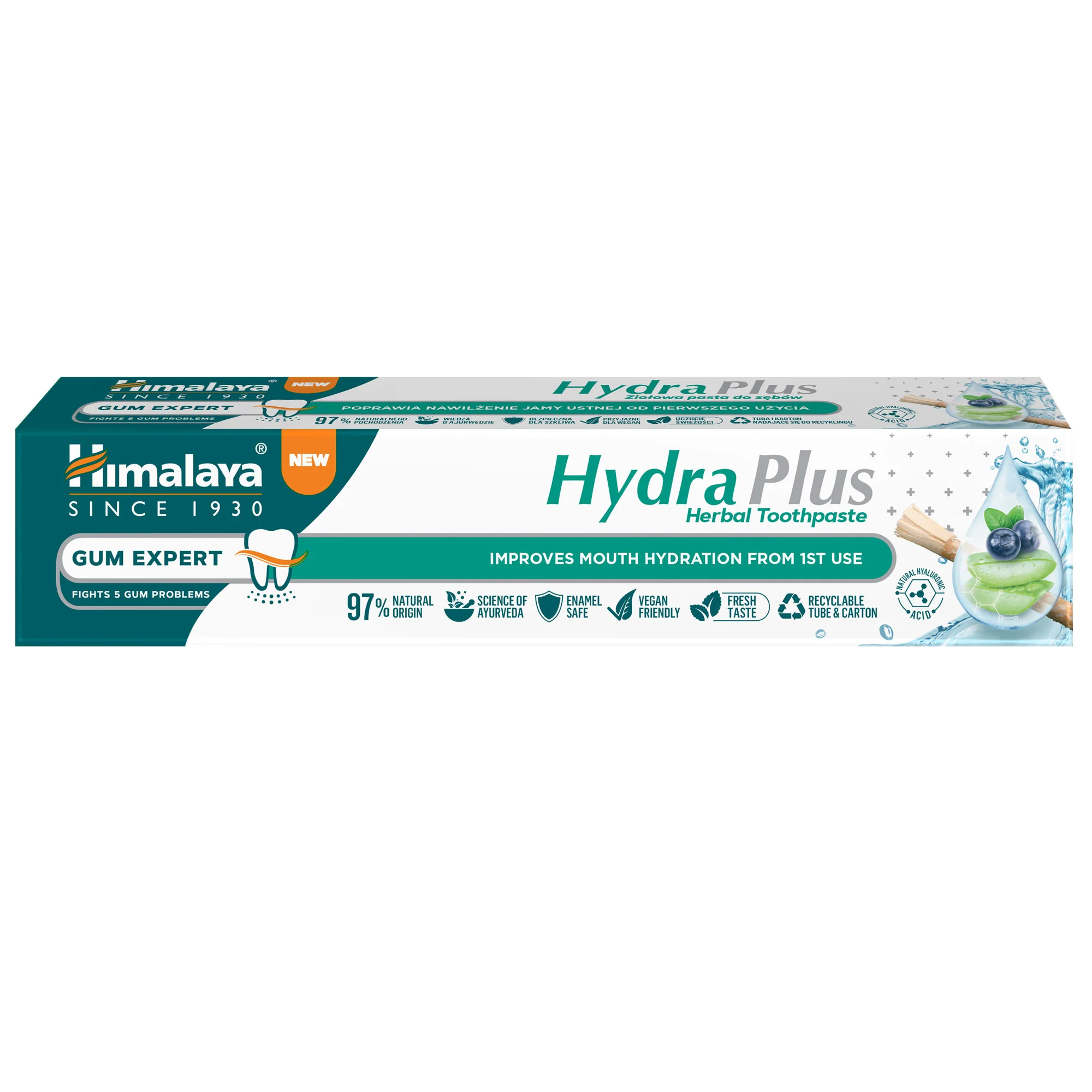Himalaya Gum Expert Hydra Plus Herbal Toothpaste - 75 ml - Image 2