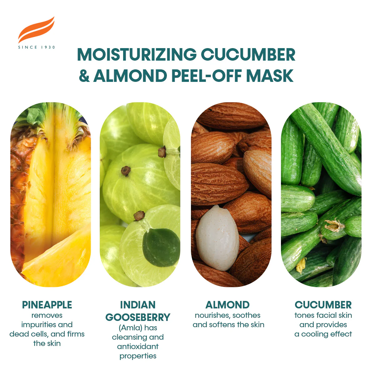 Himalaya Moisturizing Cucumber & Almond Peel-off Mask - 75ml - Image 6