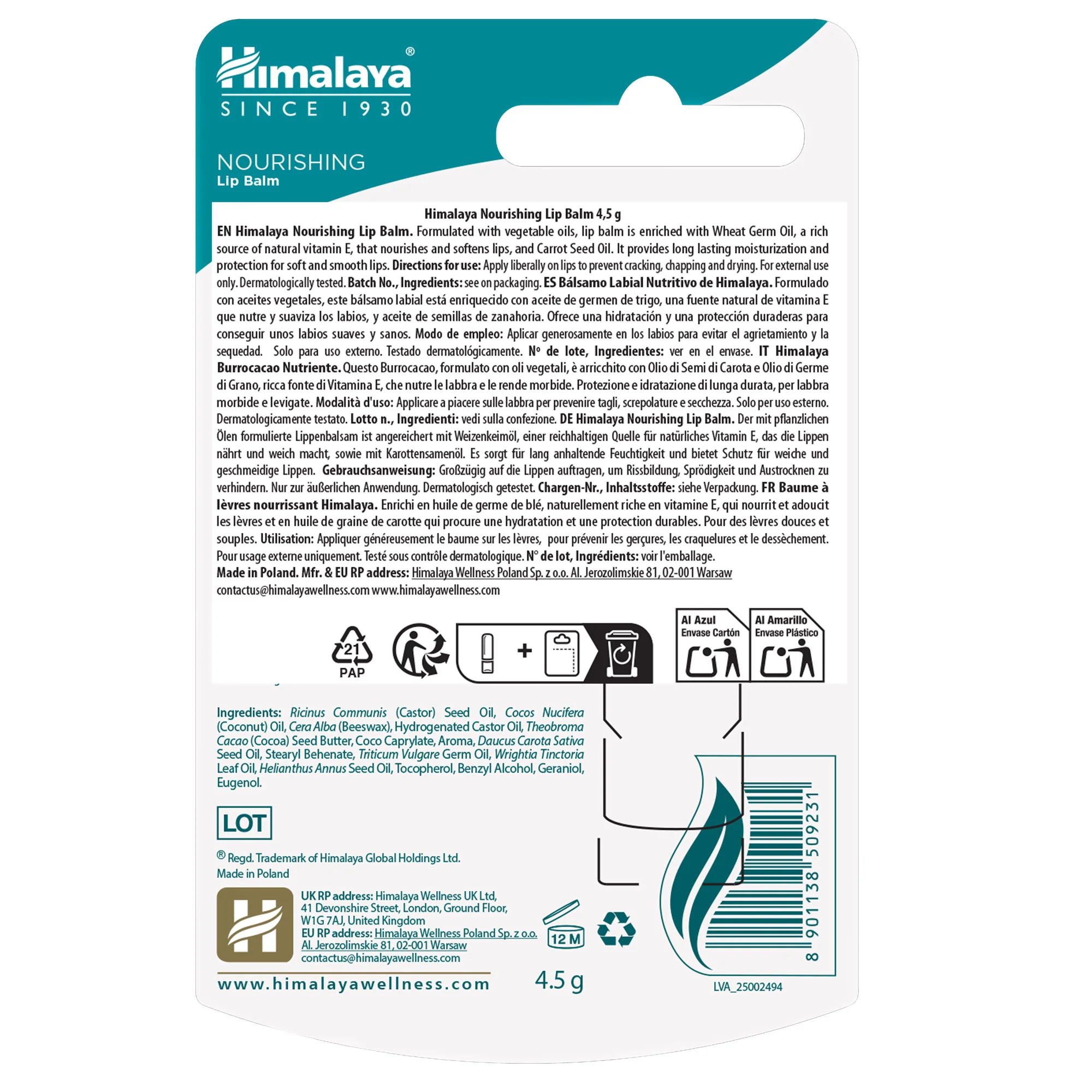 Himalaya Nourishing Lip Balm - 4.5g - Image 5