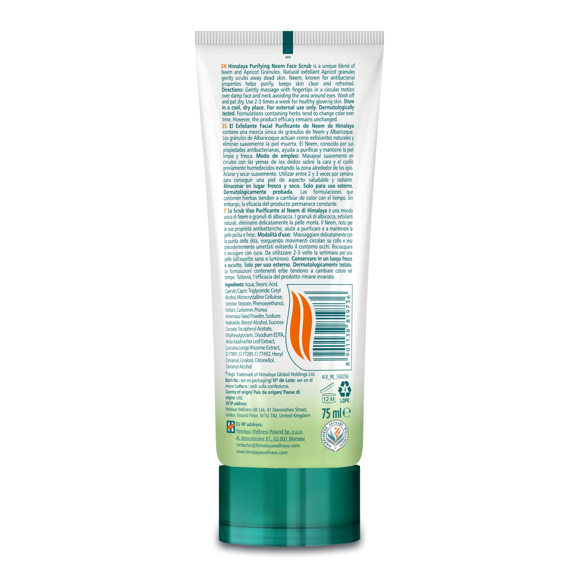 Himalaya Purifying Neem Scrub - 75ml - Image 6