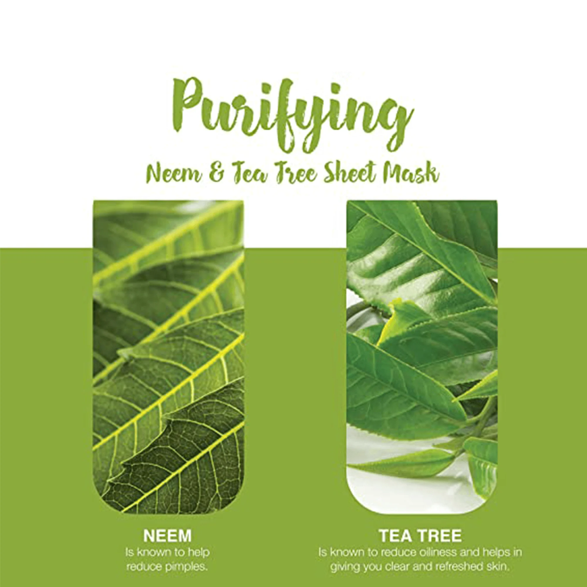 Himalaya Purifying Neem & Tea Tree Sheet Mask - 30ml - Image 4