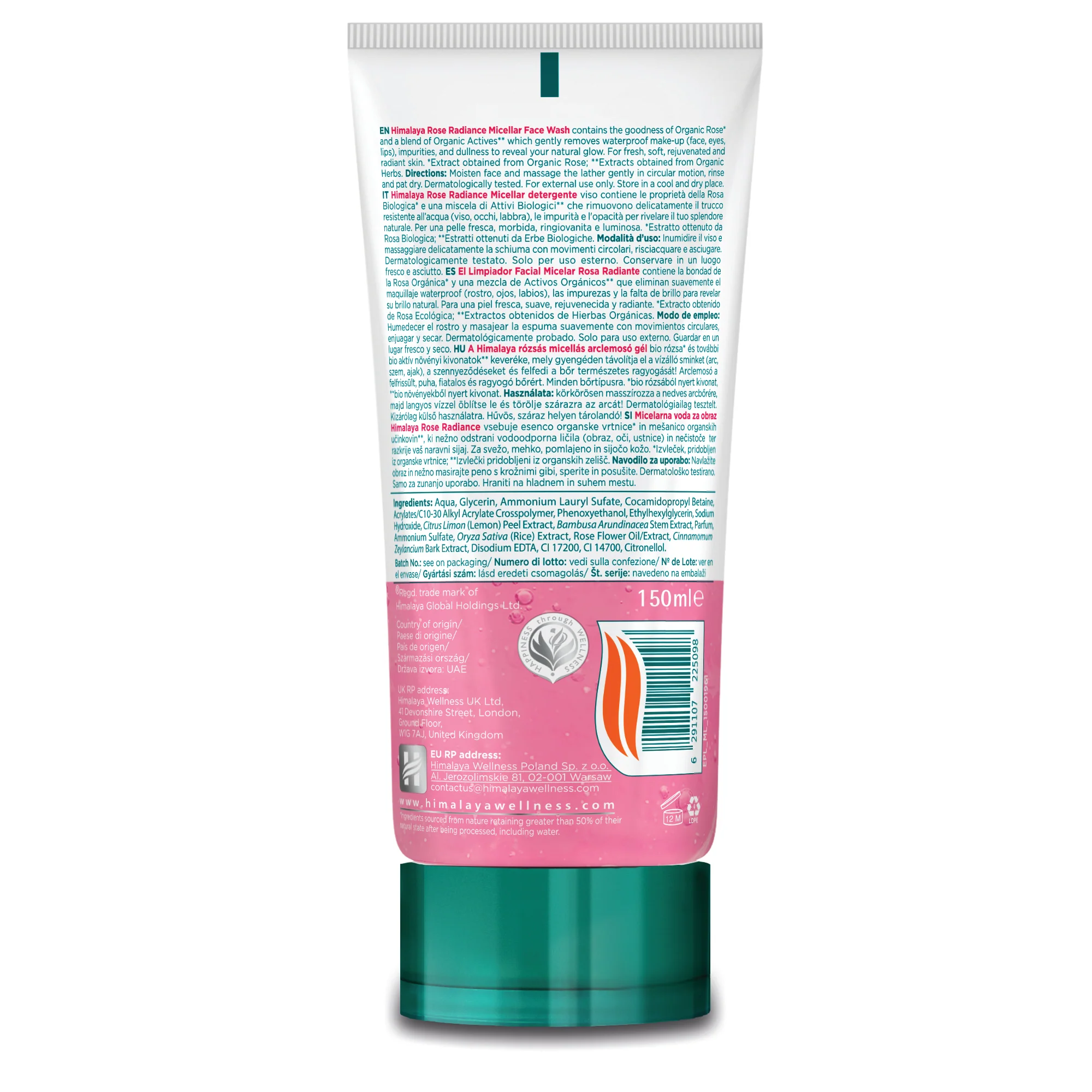 Himalaya Rose Radiance Micellar Face Wash - 150ml - Image 7