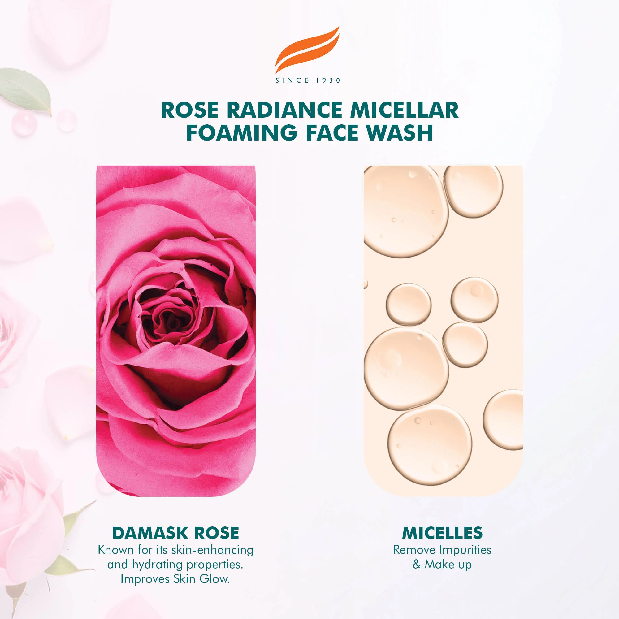 Himalaya Rose Radiance Micellar Foaming Face Wash - 150ml - Image 4