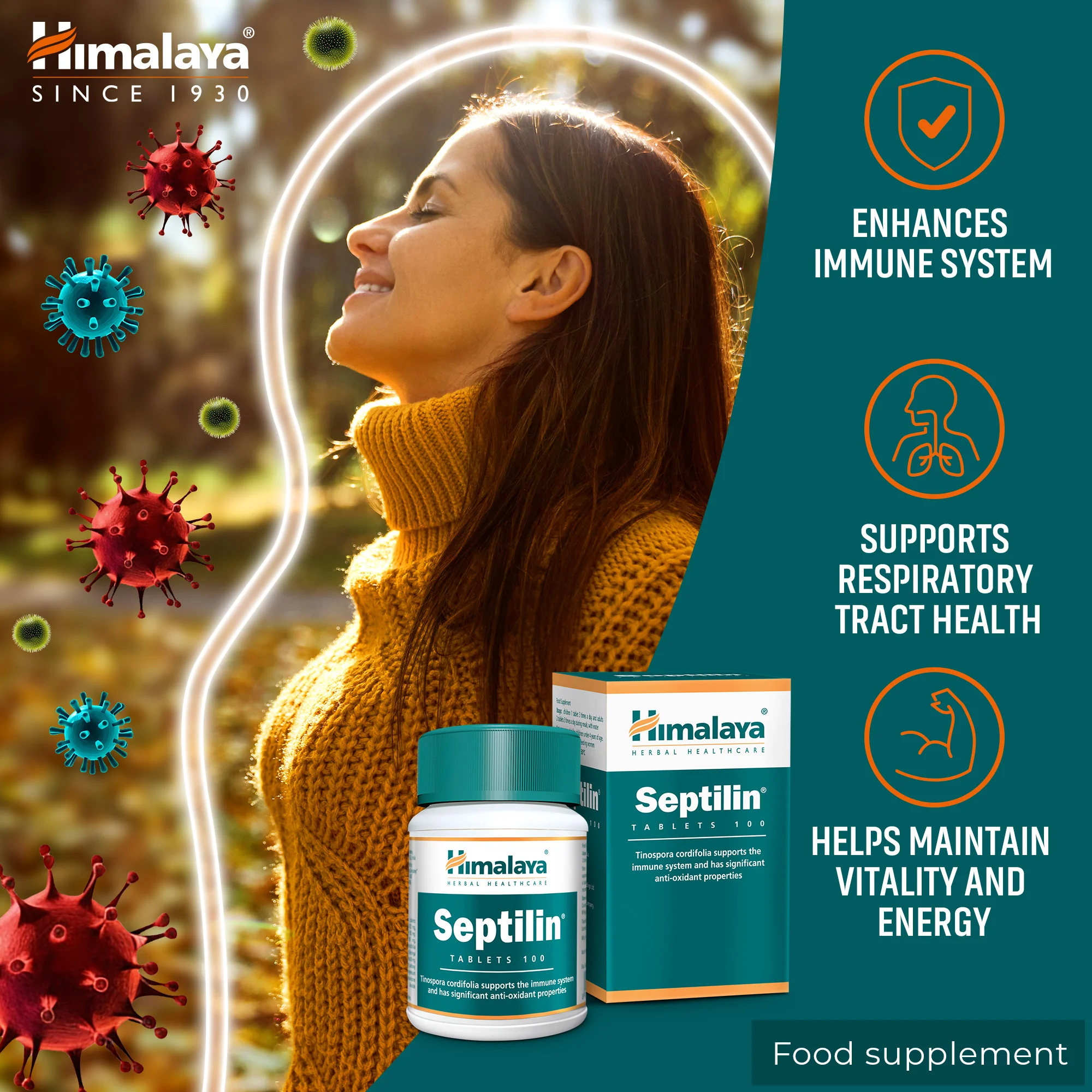 Himalaya Septilin - 100 Tablets - Image 5