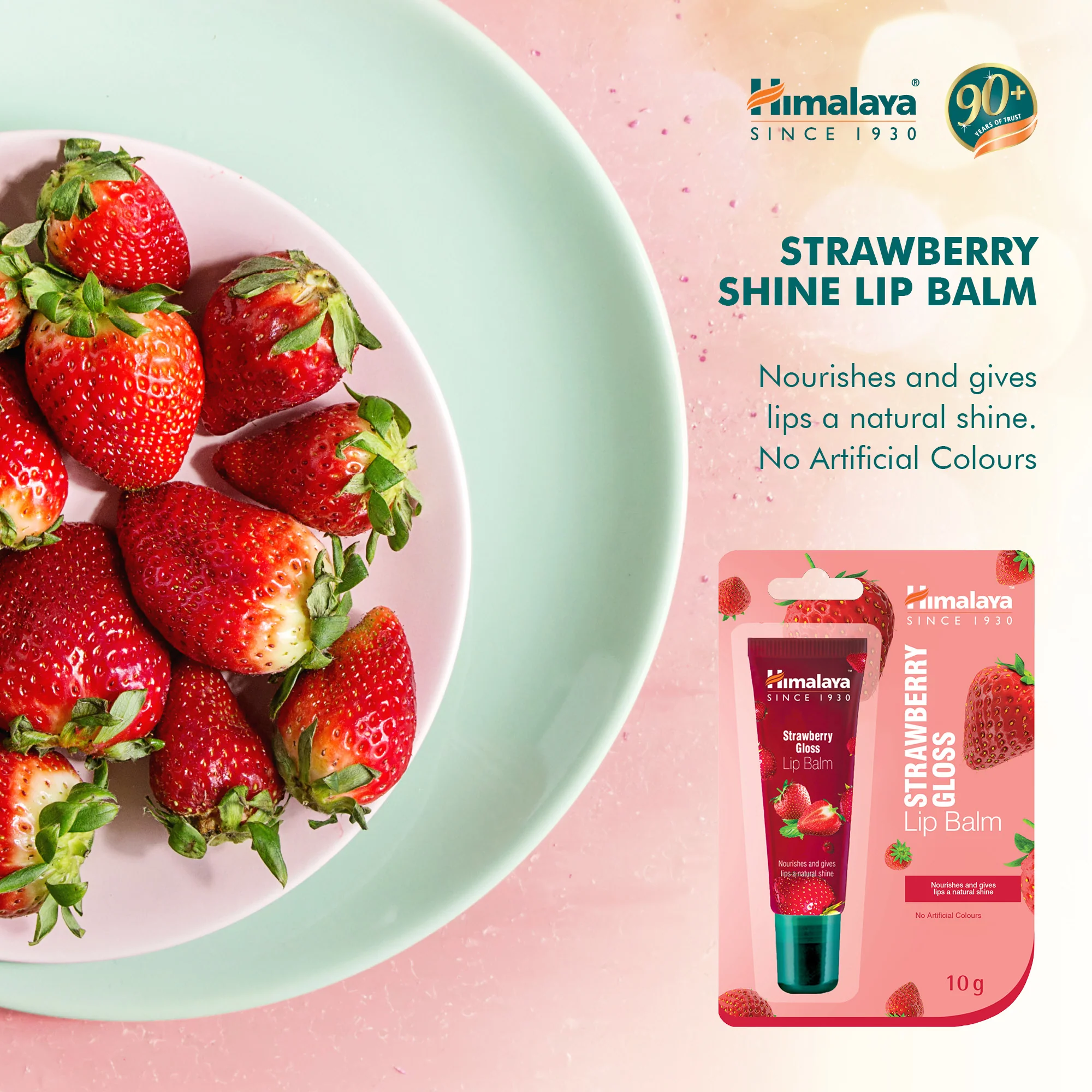 Himalaya Strawberry Gloss Lip Balm - 10g - Image 3