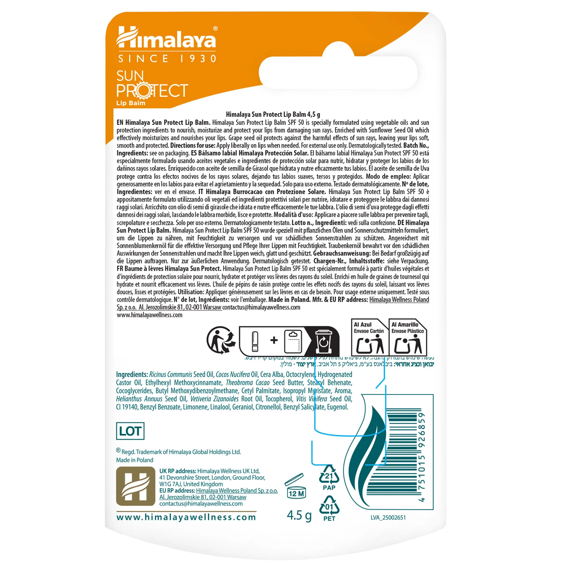 Himalaya Sun Protect Lip balm (SPF 50), 4.5 g - Image 6