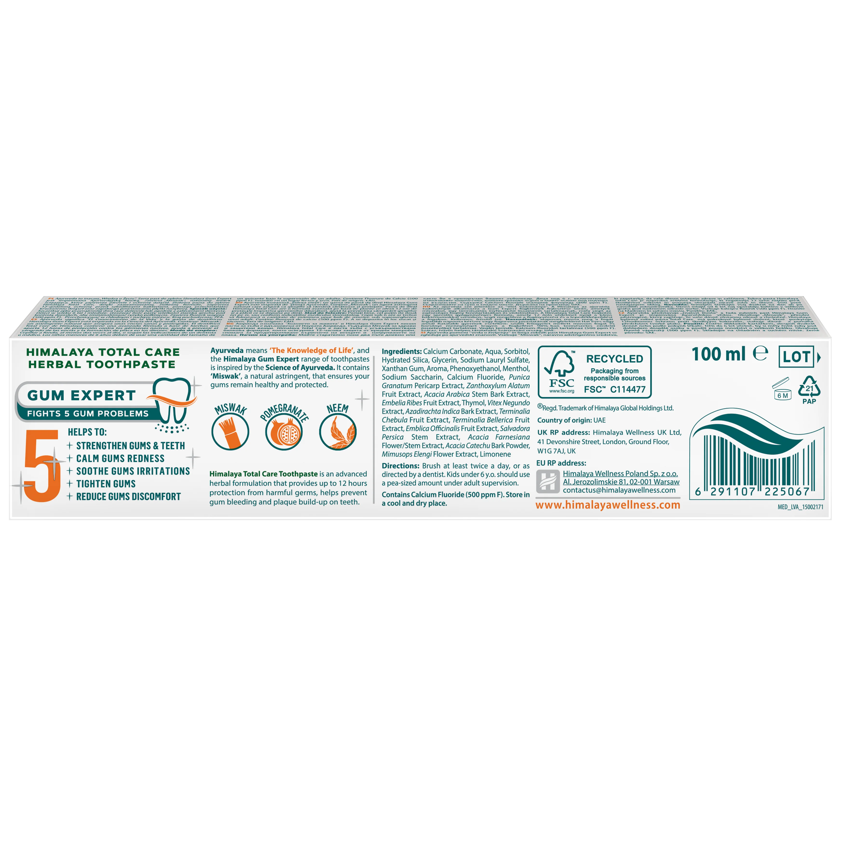 Himalaya Total Care Herbal Toothpaste - Image 4
