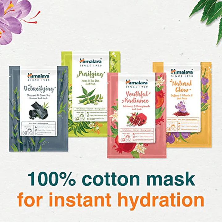 Himalaya Youthful Radiance Edelweiss & Pomegranate Sheet Mask - 30ml - Image 7