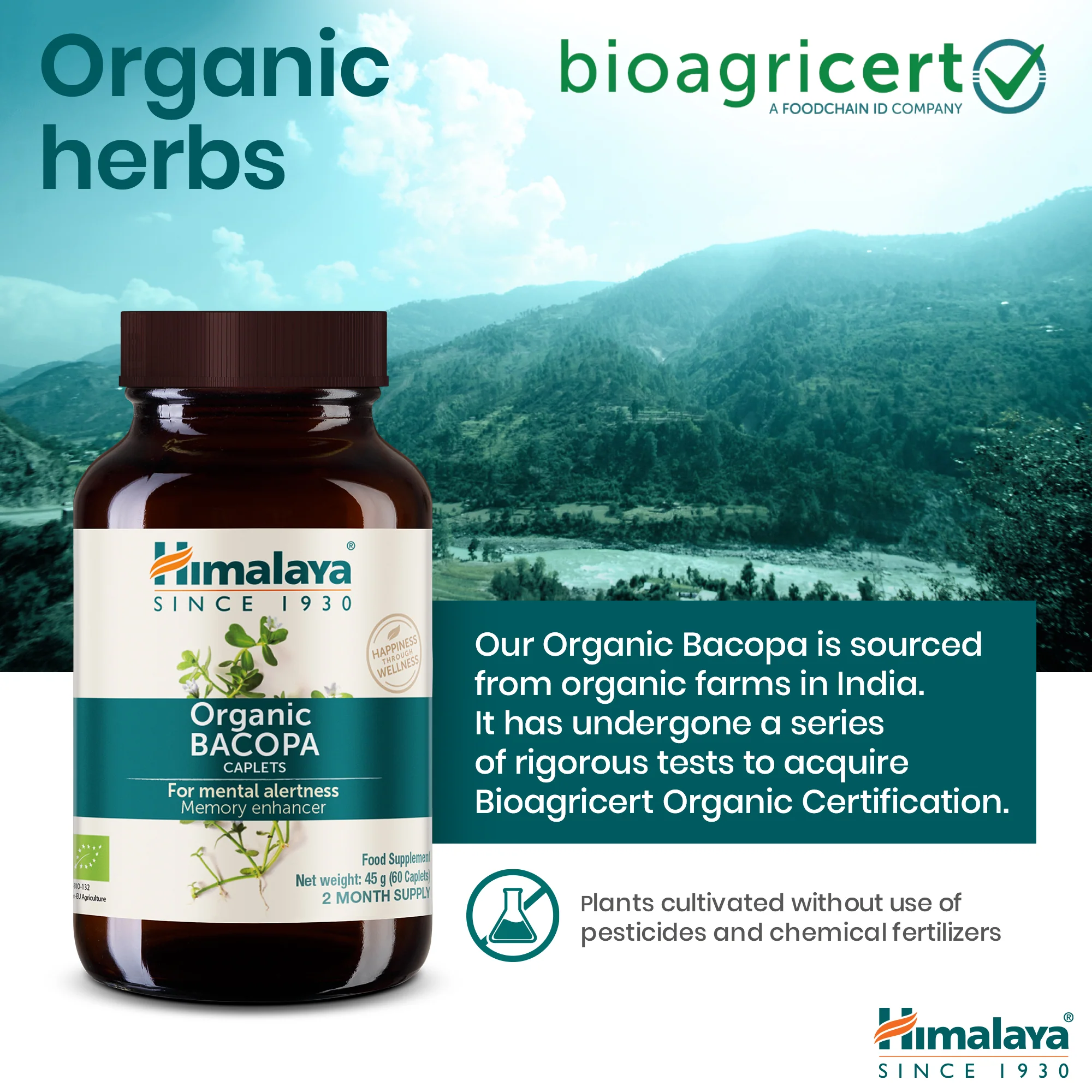 Himalaya Organic Bacopa (Brahmi) - Image 5